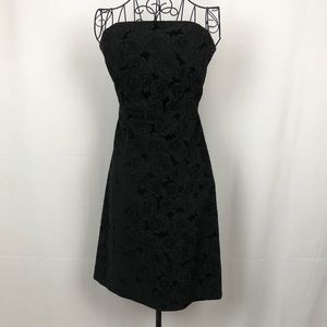 Willi Smith black strapless dress 8